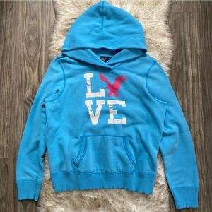 Vintage Y2K American Eagle Love Hoodie Sweatshirt